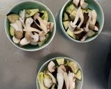 根菜茄子白菜オイ梅マヨ味温野菜サラダ作り方14写真