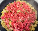 白菜たっぷり牛丼作り方5写真