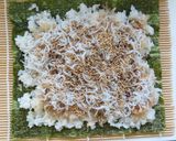 千葉県伝統の白米の海苔巻き☆しらす丼風作り方9写真