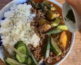 鎌倉野菜（白茄子とオクラ）スパイスカレー作り方11写真