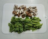菜の花のワンパンスープパスタ作り方1写真