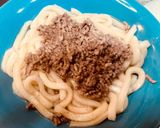 10分以内で作る挽き肉入り旨辛混ぜうどん作り方3写真