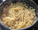 ふんわり香る酒粕豆乳明太子クリームパスタ作り方9写真