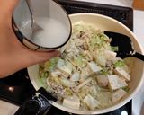 豆腐とキャベツと茸のそぼろ煮作り方10写真