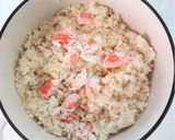 シンプルに、贅沢な【蟹飯】作り方4写真
