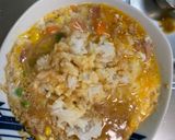 レンジ簡単洋風梅スンドゥブ味炒飯弁当作り方9写真