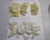 白菜炒め甘口エビチリ乗せ作り方1写真