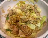 生姜焼きタレ黄金比で野菜炒め作り方2写真
