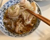鶏肉の出汁でザルうどん作り方4写真