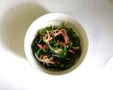 ごま香る✾ピーマンとワカメの甘酢和え作り方5写真