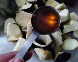 蒸しナスと惣菜のメンマとサラダチキン和え作り方2写真
