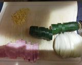 ベーコンとズッキーニのクリームパスタ作り方2写真