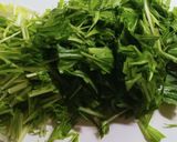 電子レンジで鶏むね肉と水菜の焼肉たれマヨ作り方2写真