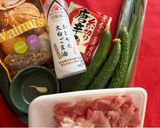 にら胡桃ペーストの豚しゃぶしゃぶ♪作り方1写真
