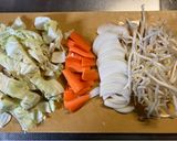 シンプル焼きうどん　ソース味作り方1写真