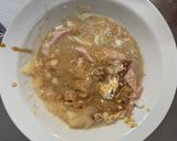 お一人様レンジ洋風お好み焼味豚平焼風作り方6写真