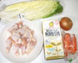 味噌豆乳鍋♪簡単豆乳味噌鍋ダイエット作り方1写真