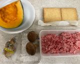 ひき肉とかぼちゃ厚揚げの甘辛みそ炒め♪作り方1写真
