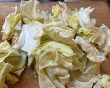 生姜香るキャベツと豆腐の卵とじ煮作り方1写真