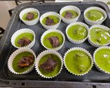 オレンジピール餡入り抹茶ケーキ作り方3写真