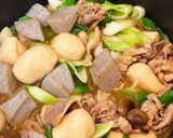 里芋とこんにゃくの山形風芋煮作り方8写真