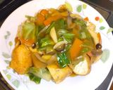 焼きがんもの和風野菜餡掛け作り方5写真