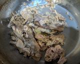 鶏ガラで京都風白い水炊き作り方8写真