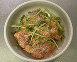 とびっこサーモンサラダ、豆苗アレンジ作り方5写真