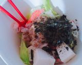 ＊レタスとカニカマと豆腐の納豆梅サラダ＊作り方2写真