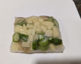 あさりとオクラのもっちり焼き作り方2写真