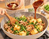 豚肉と豆苗・厚揚げのピリ辛ポン酢炒め作り方5写真