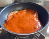 市販のソース活用！海老トマトスパゲティ作り方4写真