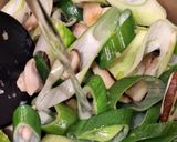 鶏もも肉と椎茸の中華風とろみ生姜スープ作り方5写真
