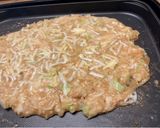 もんじゃ（定番餅チーズめんたい）作り方5写真