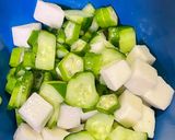 夏野菜の冷たい前菜 お茶うけ 中華サラダ作り方10写真