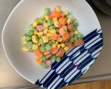 レンジクリームハヤシ味オムライス弁当作り方1写真