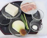 レンジ肉豆腐作り方1写真