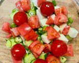 夏野菜の冷たい前菜 お茶うけ 中華サラダ作り方18写真