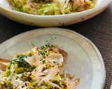 出汁味😻もやしとれんこんのお好み焼き風作り方8写真