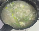 ネギとひき肉のスープ作り方7写真