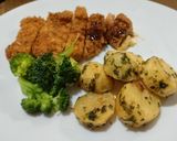 パセリで香り広がるメークインポテト唐揚げ作り方5写真