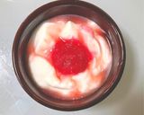 桜でんぶde和菓子風ヨーグルト作り方2写真