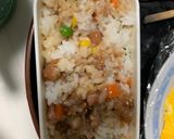 レンジ中華風梅すき焼き味オムライス弁当作り方8写真
