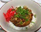 シーフードミックスの分厚いかき揚げ丼と特製タレ😋作り方3写真
