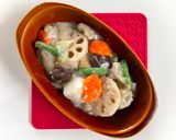 そば粉と冷凍和風野菜ミックスで〜グラタン作り方8写真