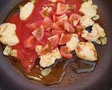 鶏むね肉と春キャベツの塩麹トマト煮作り方8写真
