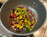 ビーツの茎のきんぴら風バター醤油作り方2写真