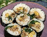 吉野家の冷凍牛丼でキンパ風海苔巻き作り方7写真