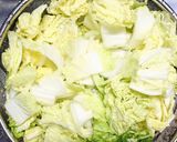 白菜と ピーマン 椎茸 舞茸の オイスタースープ作り方4写真
