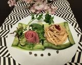 トマトの冷製パスタ&きゅうりの飾り切り作り方6写真